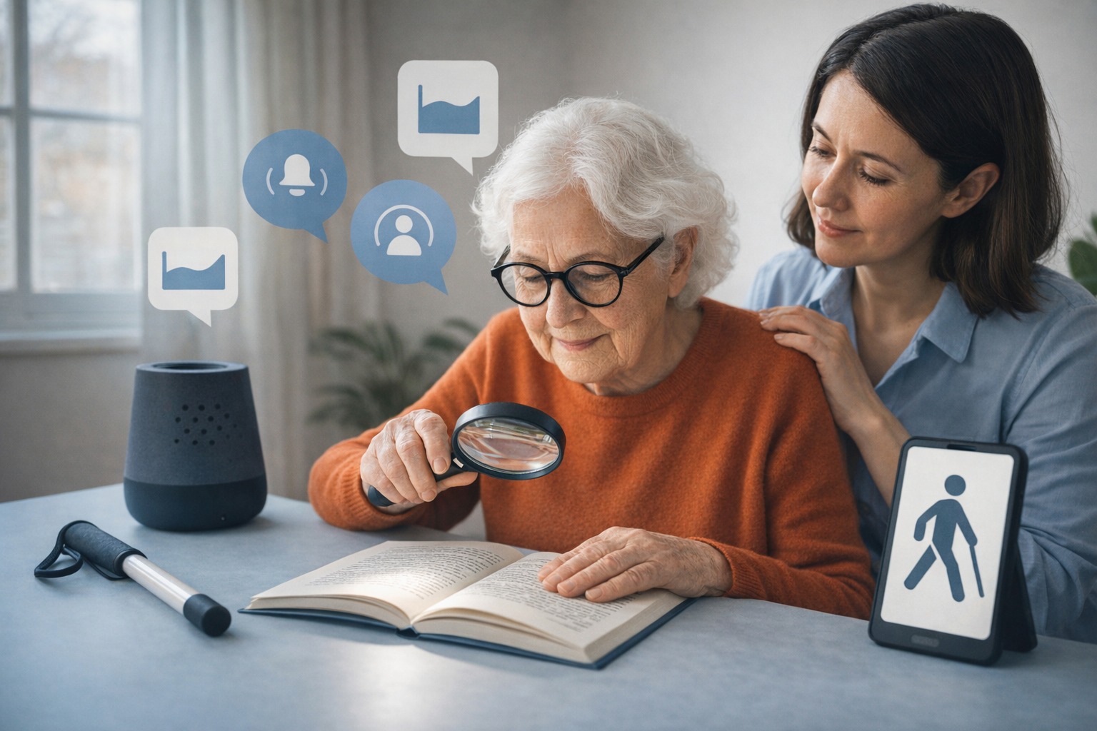 Asistivní technologie pro nevidomé a slabozraké v domácí péči