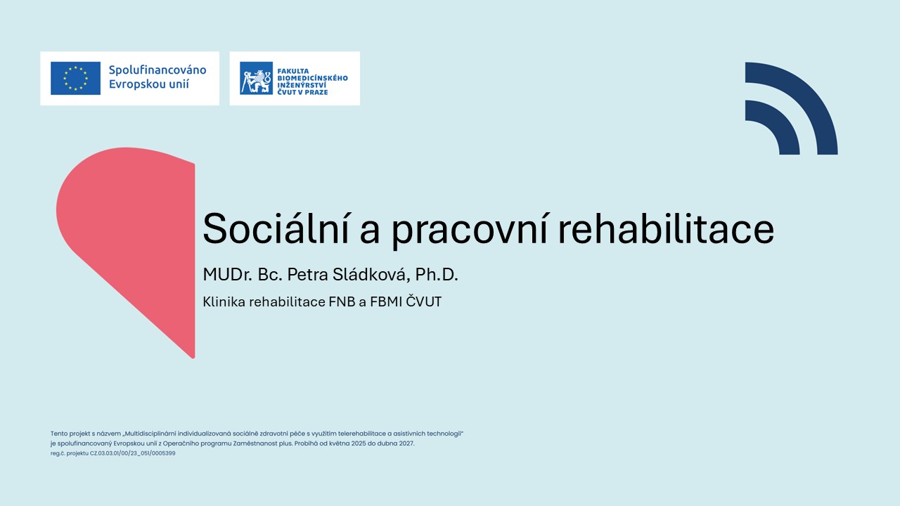 Sociální a pracovní rehabilitace